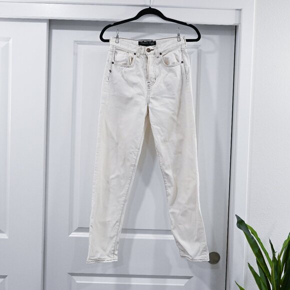 Veronica Beard Size 25 Blake Classic Straight High Rise Jeans in Ecru - Picture 2 of 8